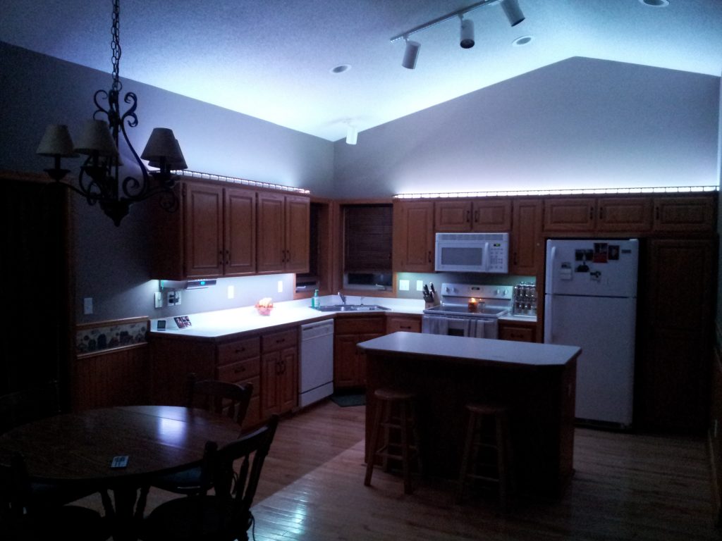 Beautiful ... Led Kitchen Lighting Ceiling Lowes Blue Colored Light White Strip Under led kitchen lightings