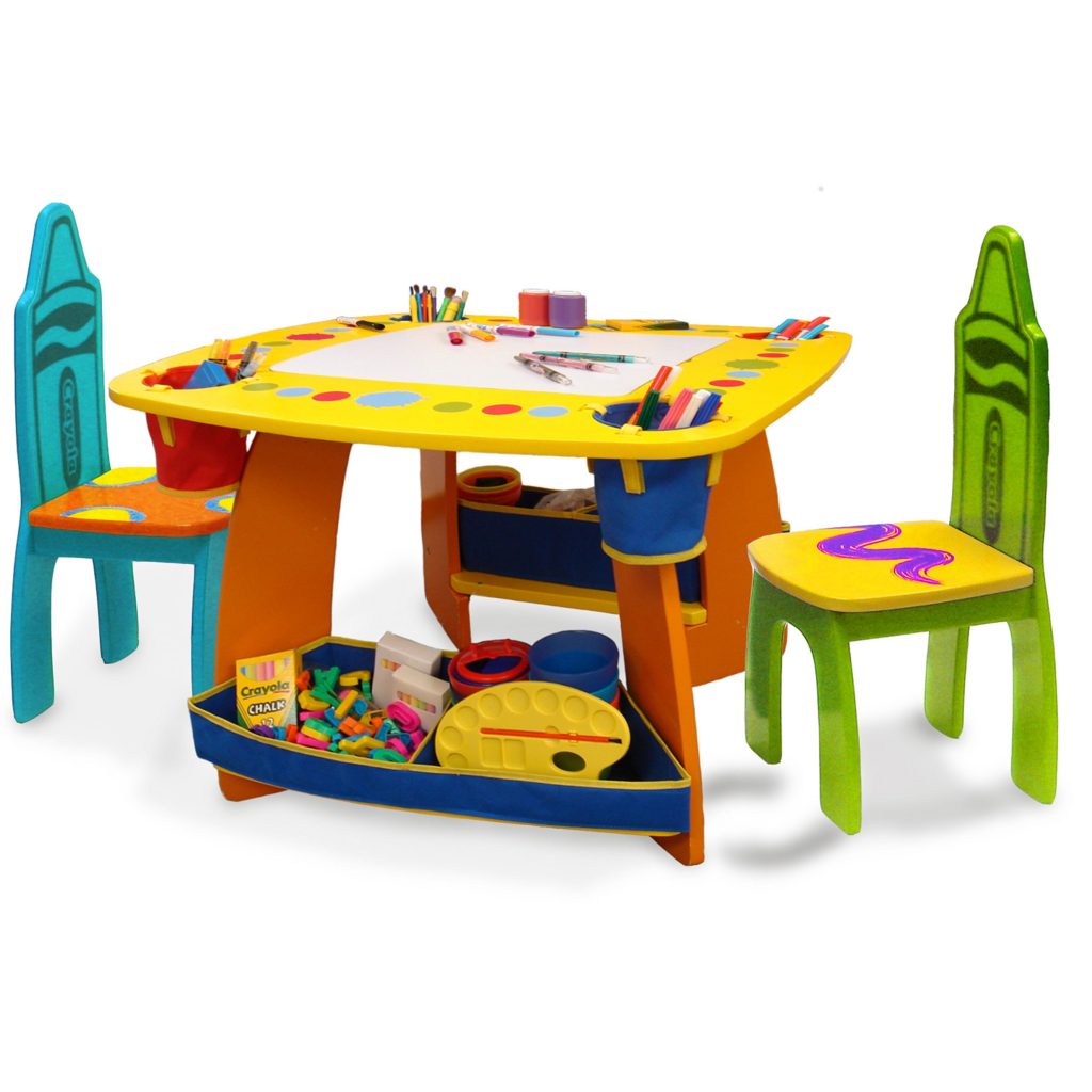 Compact Kidsu0027 Table and Chairs Youu0027ll Love | Wayfair toddler wooden table and chairs