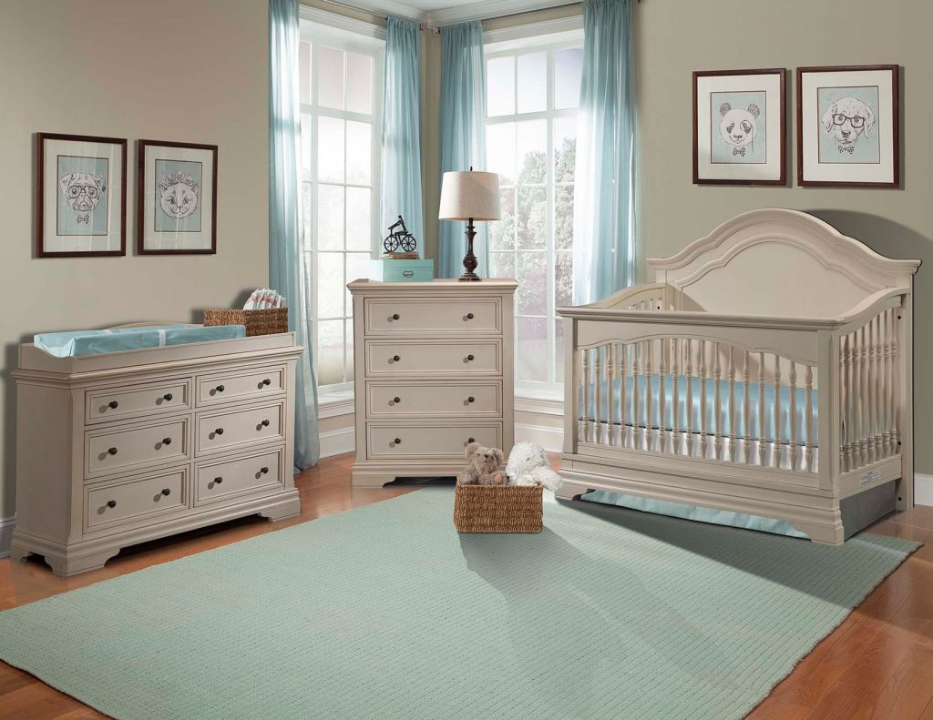 Cool Stella Baby and Child Athena 3 Piece Nursery Set in Belgium Cream baby nursery furniture sets