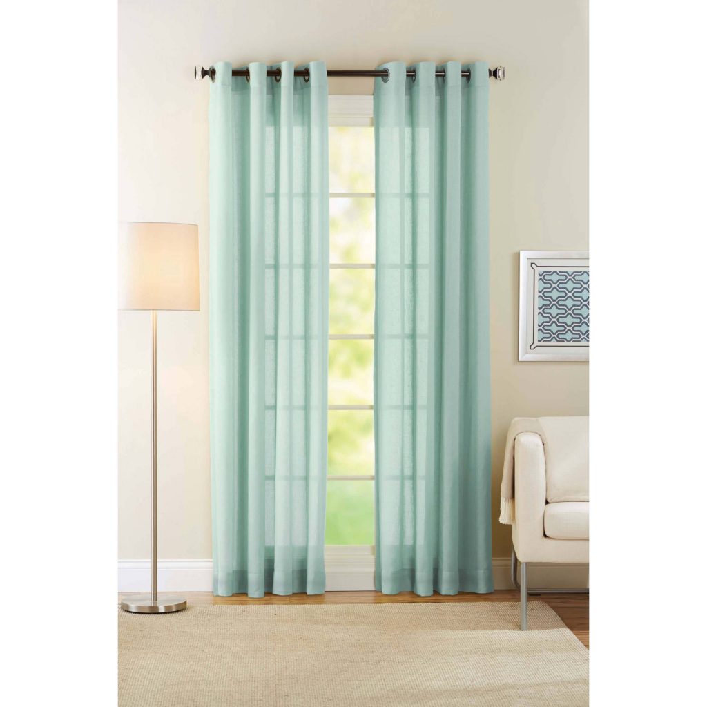 Cozy Better Homes and Gardens Semi-Sheer Window Curtain - Walmart.com semi sheer curtains