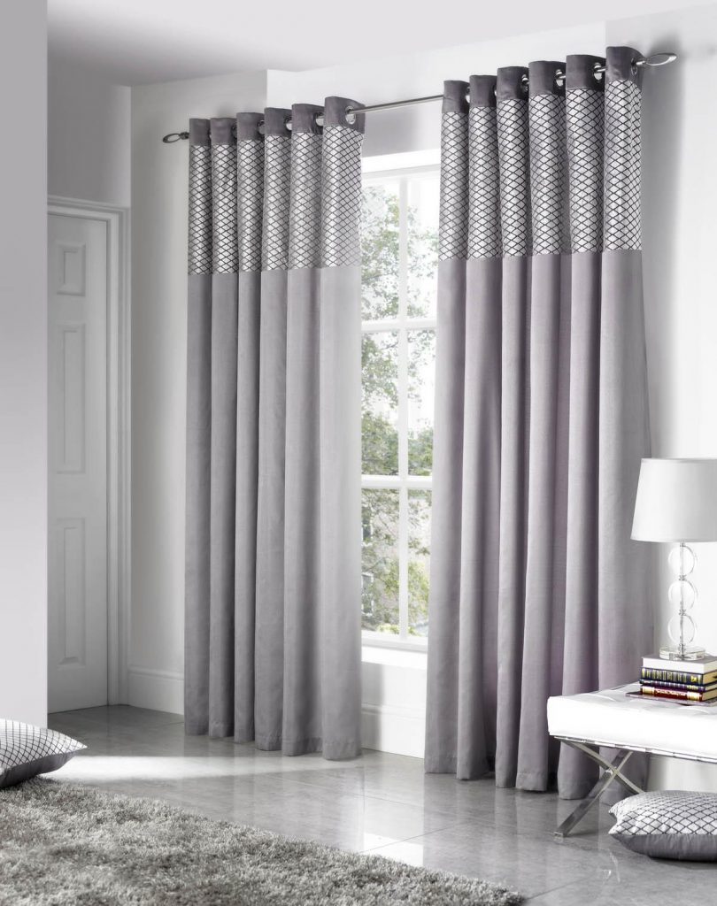 Compact Savoy Ready Made Eyelet Curtains silver eyelet curtains