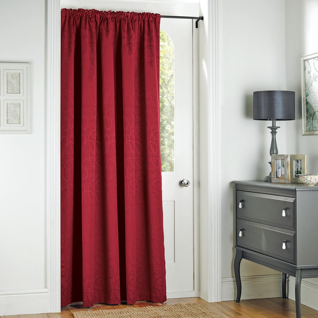 Beautiful Toledo Claret Thermal Door Curtain | Dunelm thermal door curtain