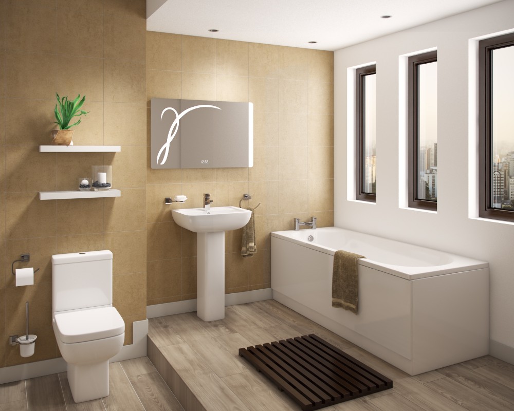 Bathroom Suite Modern - Synergy SoHo Space Saving Configurable