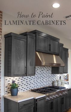 There are a few crucial things to know about painting laminate cabinets.  Here are some of the main things to know before you start: View the  slideshow below