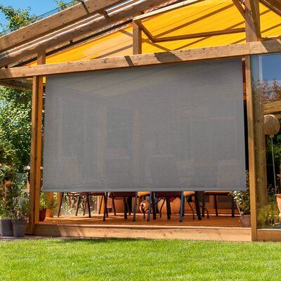 Home designing with outdoor patio
roller  shades