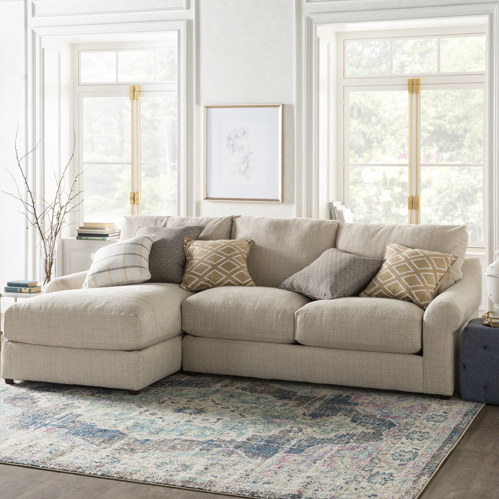 The chenille sofa, changing the ambience
of your living room