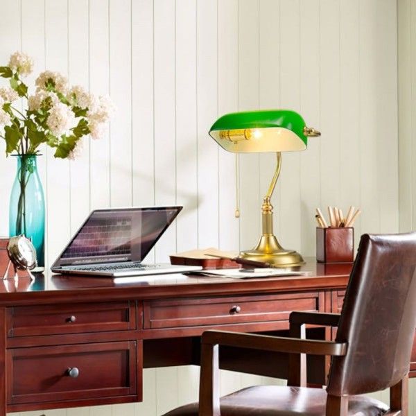 Illuminate Your Workspace: The Timeless
Charm of Bankers Desk Lamps with Green Glass Shades