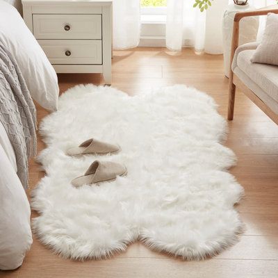 Creating a Cozy Vibe with a White Fur
Shag Rug