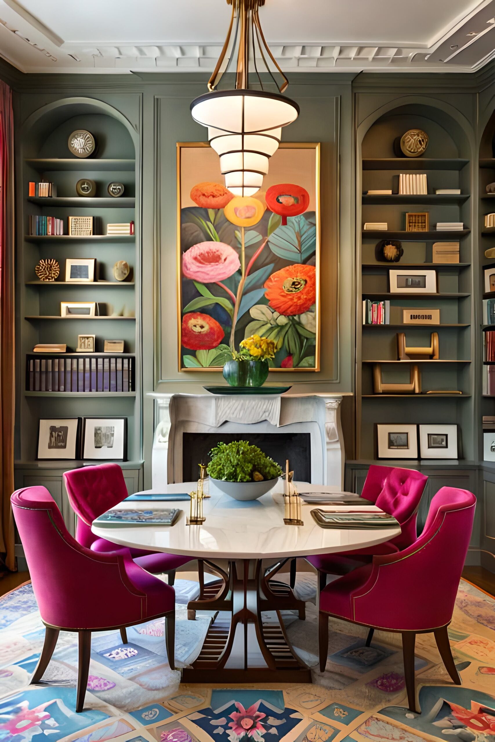 Create a Stylish Dining Room with
Colorful Inspiration