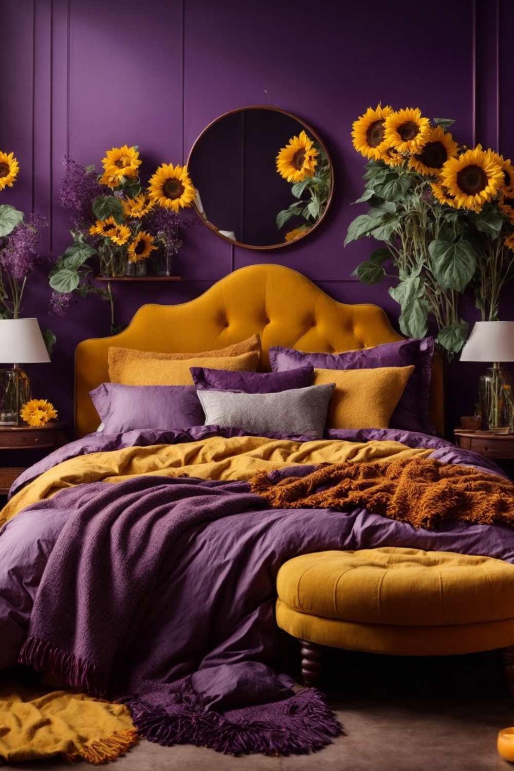 Elegant and Luxurious: Design Tips for a
Purple Bedroom Retreat