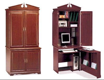 Maximize Space with a Computer Armoire
Featuring a Swing-Out Desk