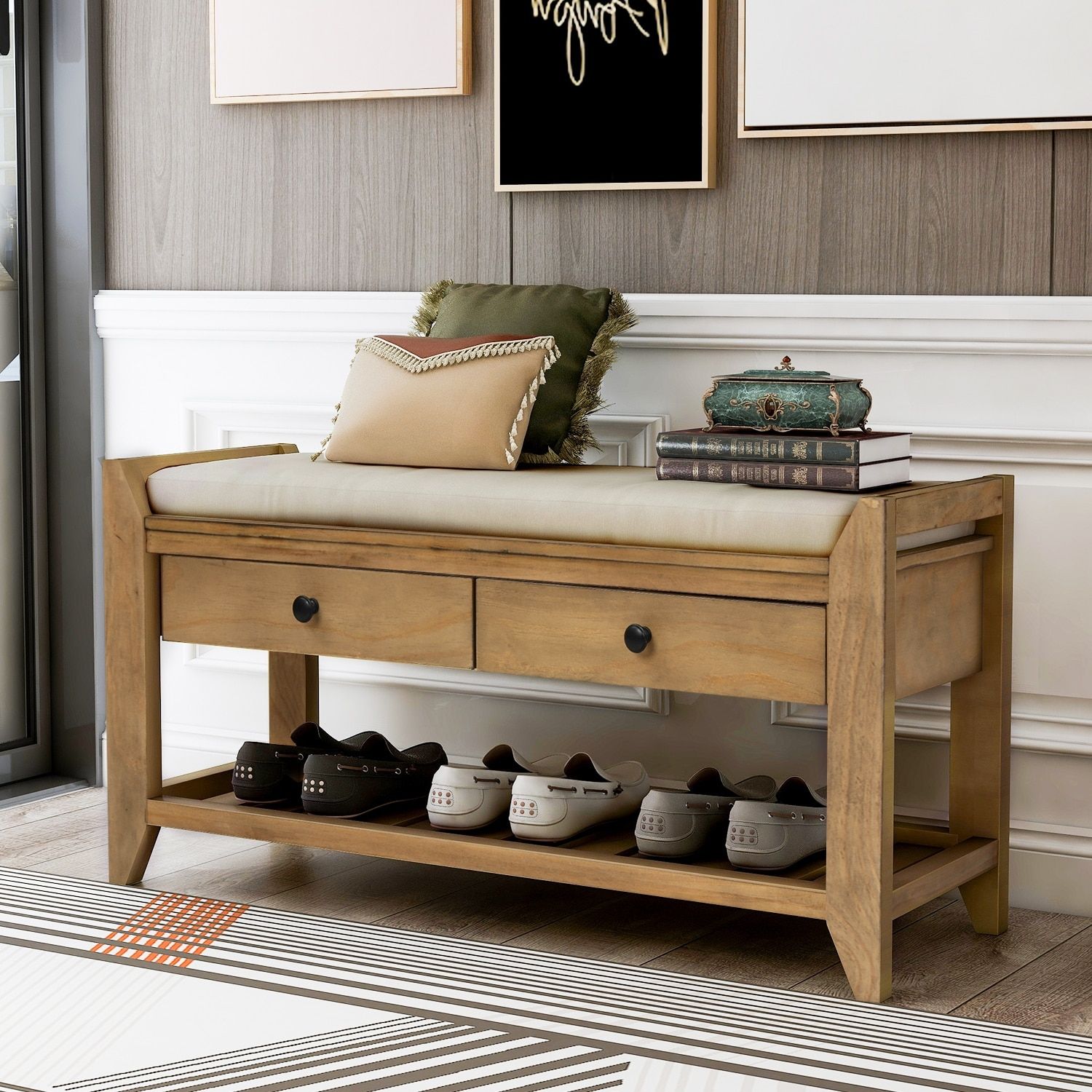 The Benefits of a Wooden Shoe Rack with
Seat in Your Entryway