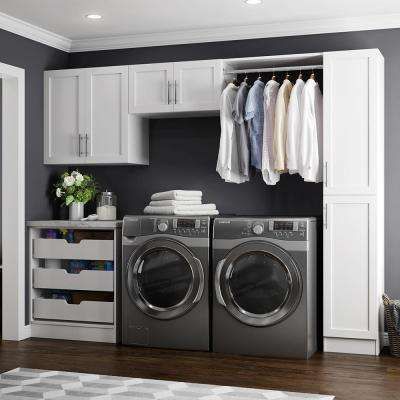 Maximize Your Laundry Space with Cabinets
and Hanging Rods