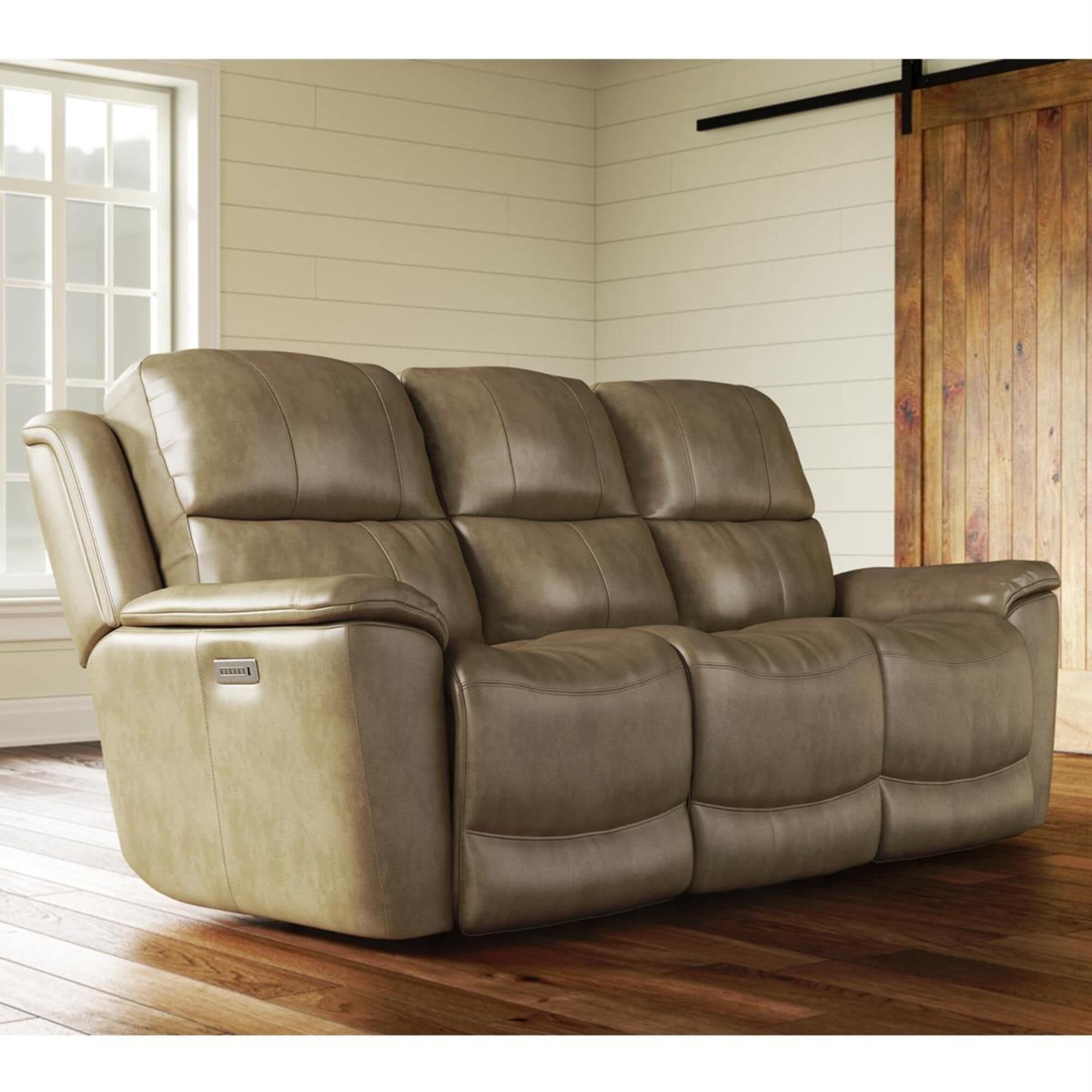 Ultimate Comfort: The Flexsteel Leather
Reclining Sofa