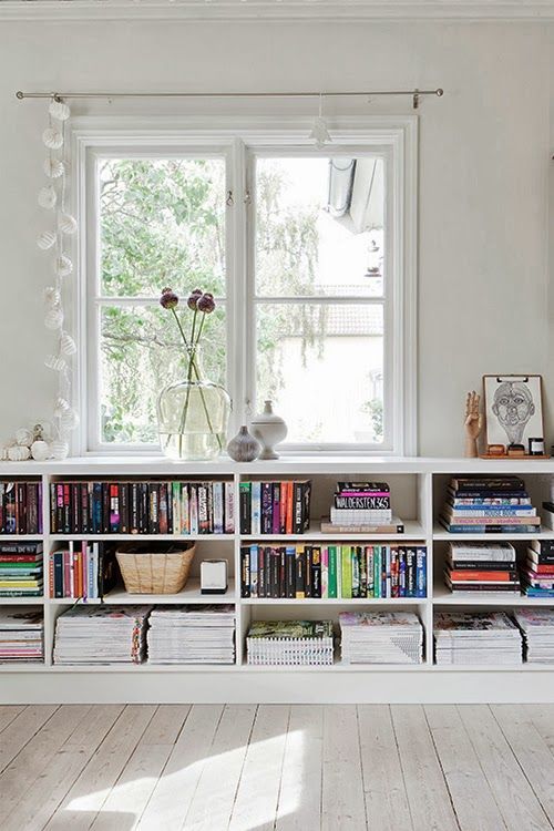 White Bookcases Offer Elegant Storage
Option