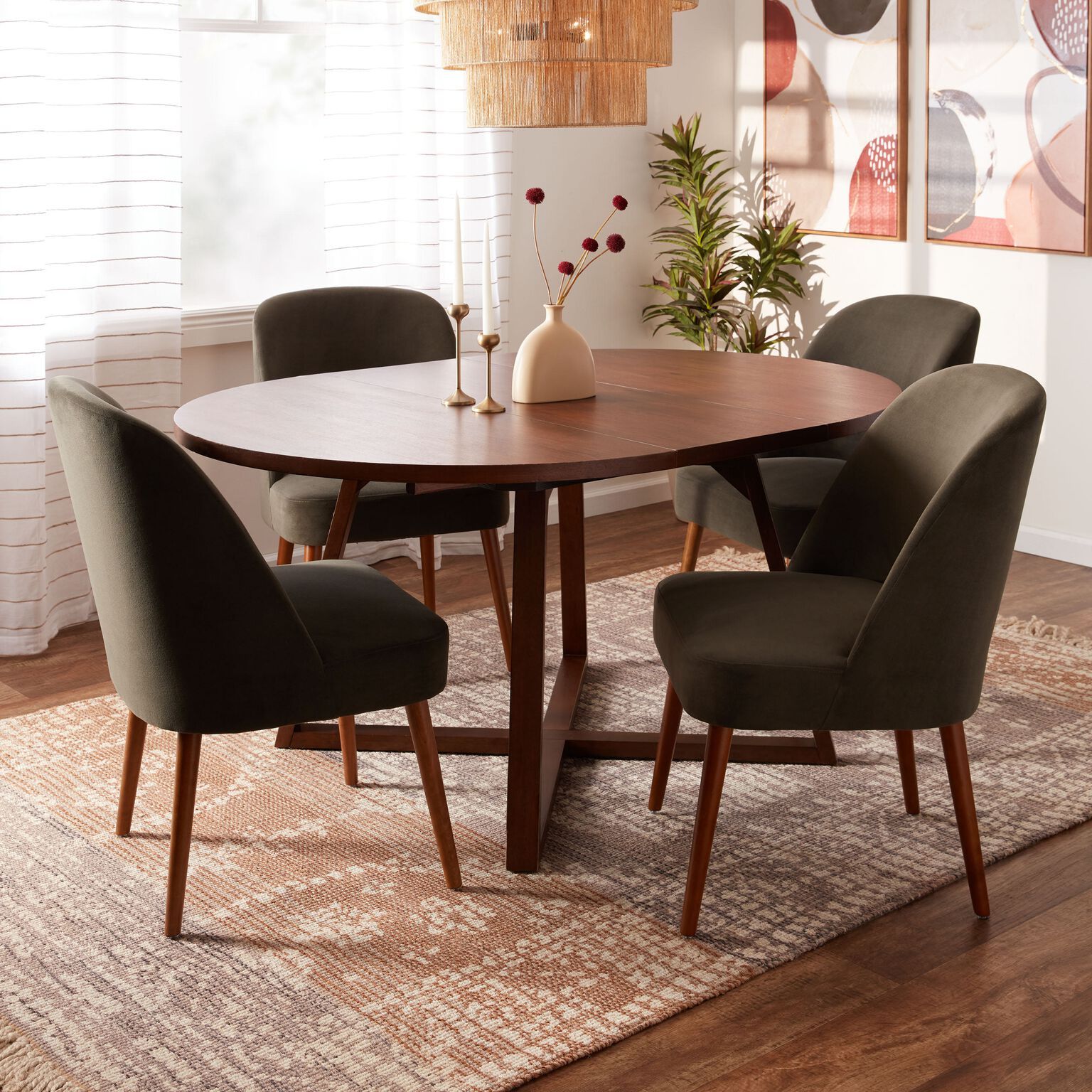 Enhance Your Dining Space with a Round
Kitchen Table and Chairs Set