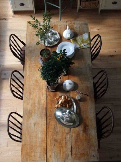 Designing Your Dining Room Around a
Farmhouse Style Table