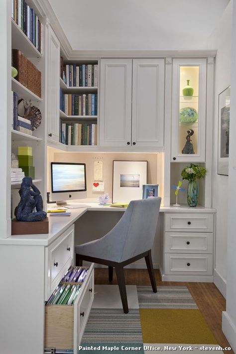 Maximizing Space: Small Corner Desk with
Ample Storage