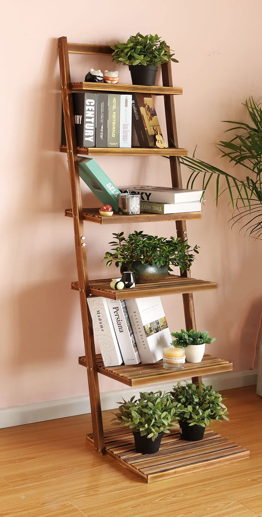 The Versatile Beauty of a Wooden Leaning
Ladder Bookcase