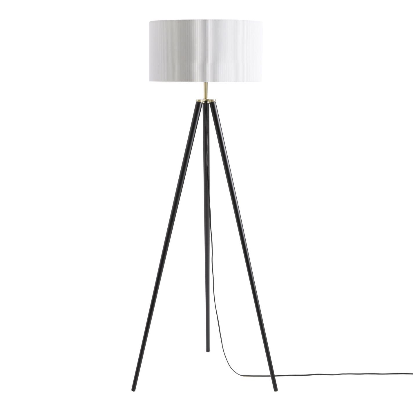 Elegance in Lighting: A White Wooden
Tripod Floor Lamp