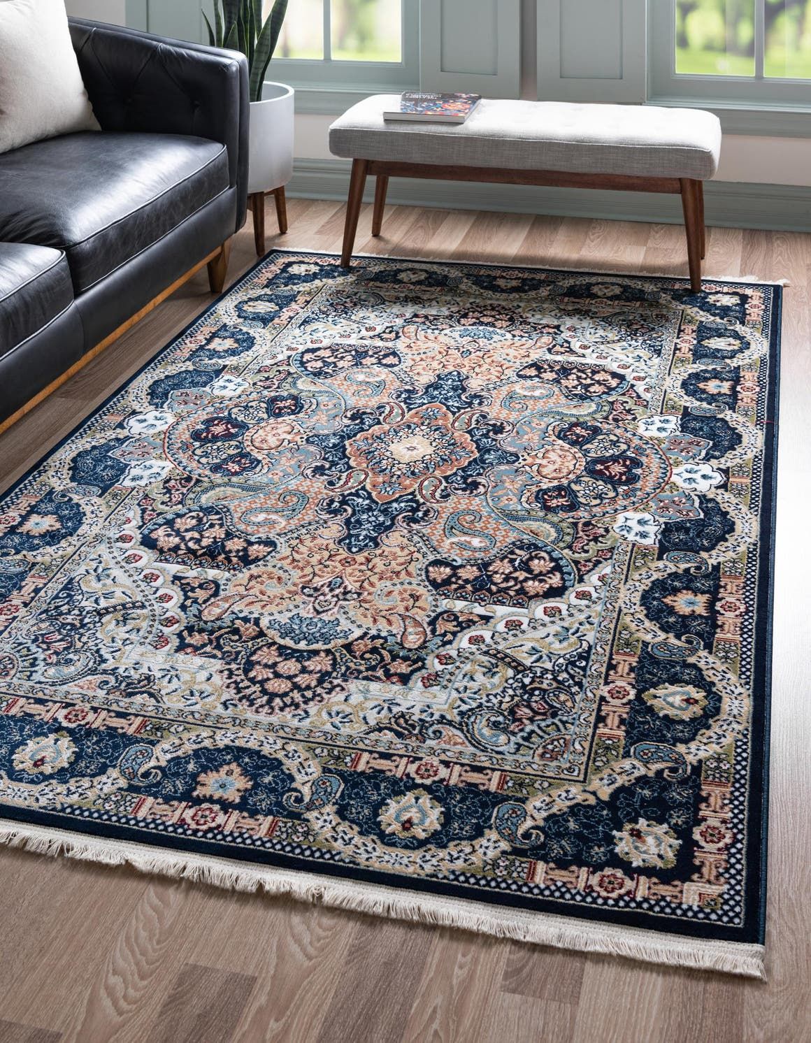 Enhance Your Space with a Navy Blue Rug