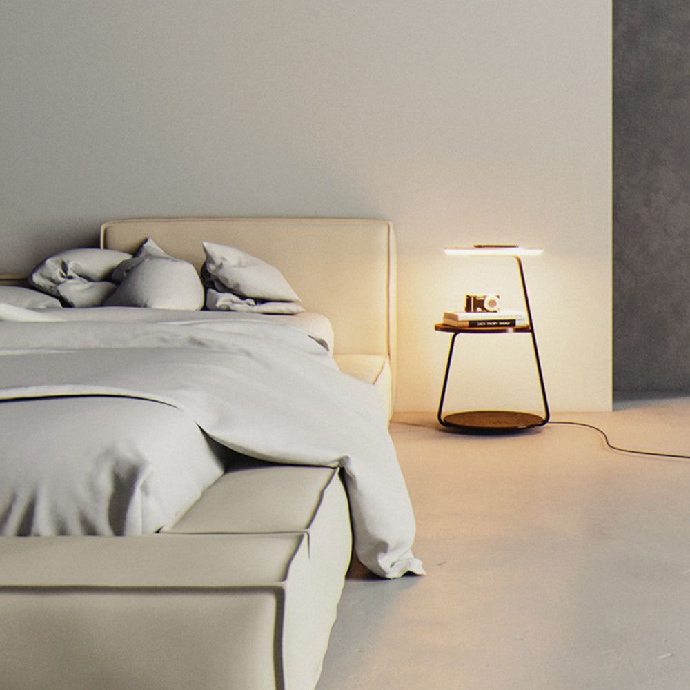 A Stylish Combination: Modern Floor Lamps
with Built-in Tables