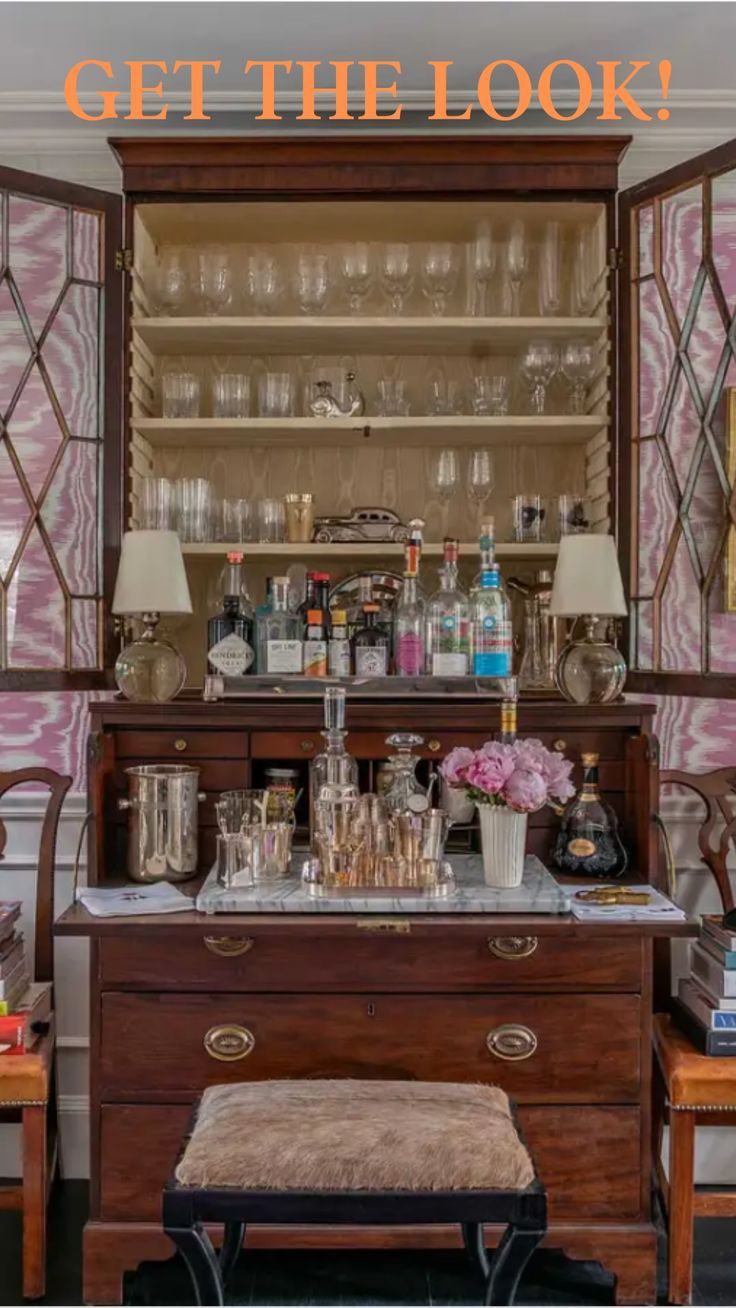 The Beauty of an Antique Secretary Desk
with Hutch