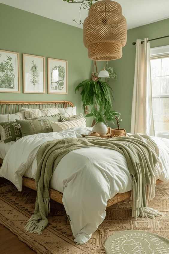 From Olive to Emerald: The Best Green Shades for Your Bedroom