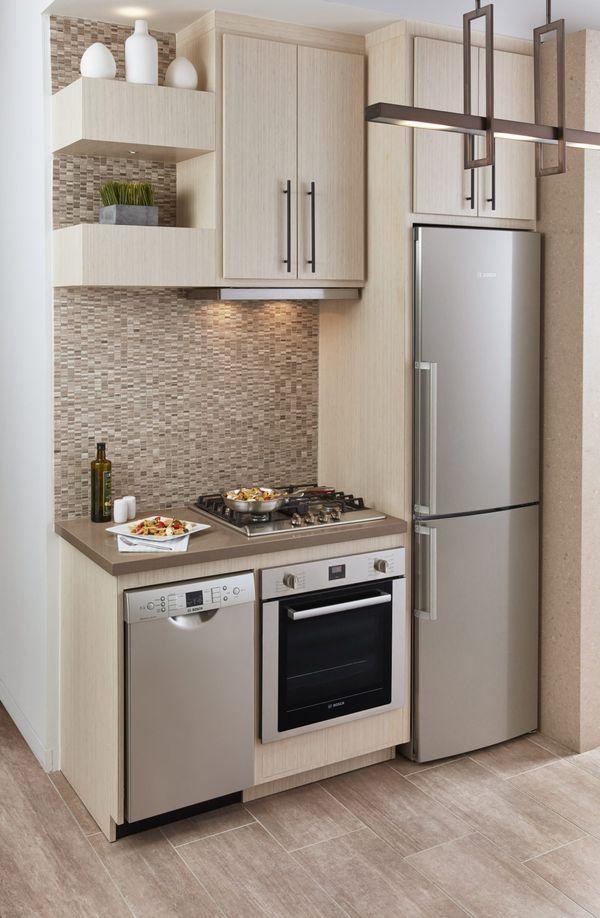 Choose compact appliances that fit perfectly in your small​ kitchen