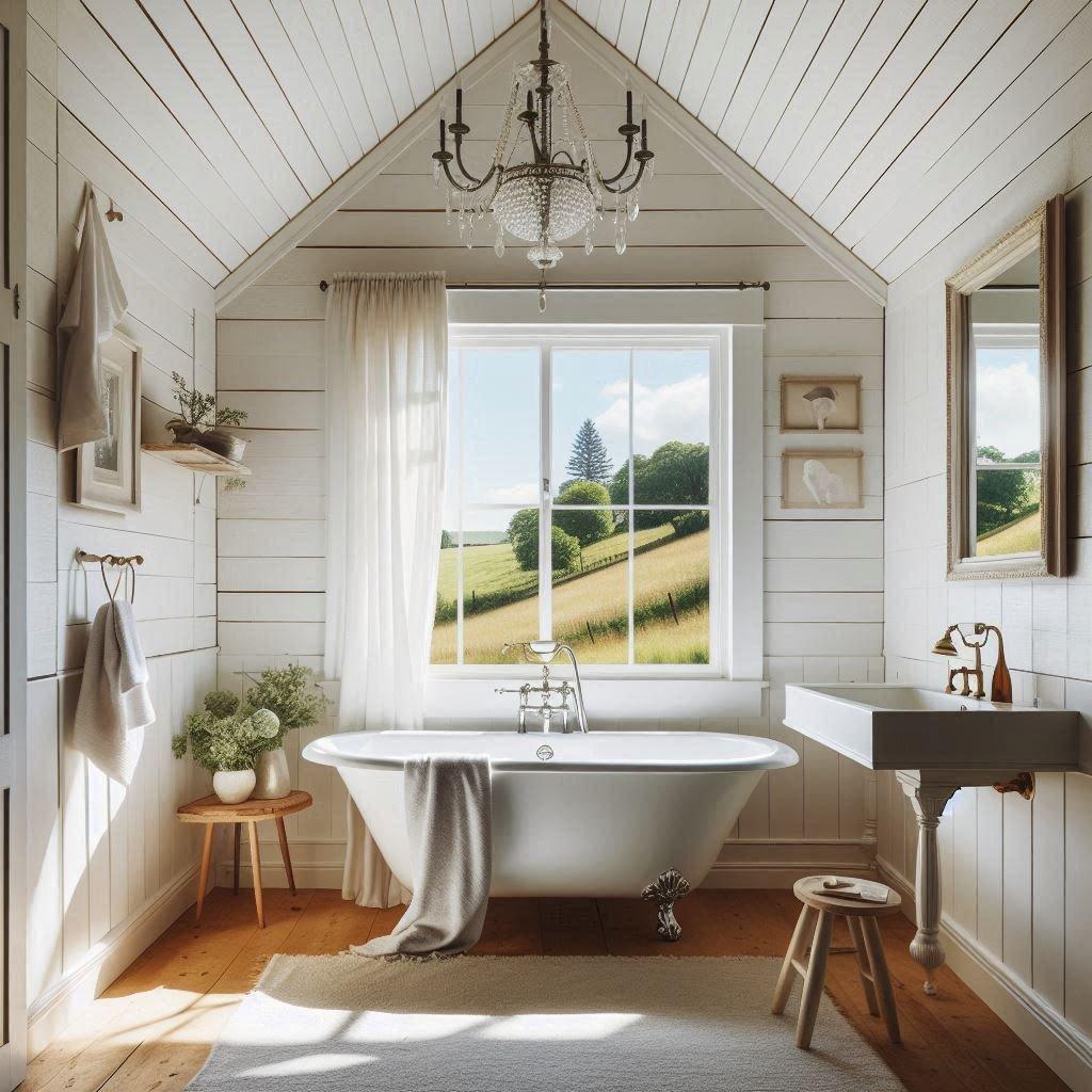 Natural ⁢light‌ transforms your‍ farmhouse bathroom into⁤ a serene sanctuary