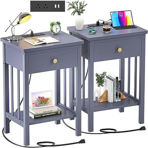 Stylish Nightstands with Charging Stations for Modern Living