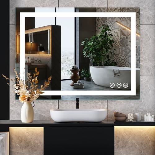 Stylish Oval ‌LED Mirror ‍with Adjustable Brightness & Colors