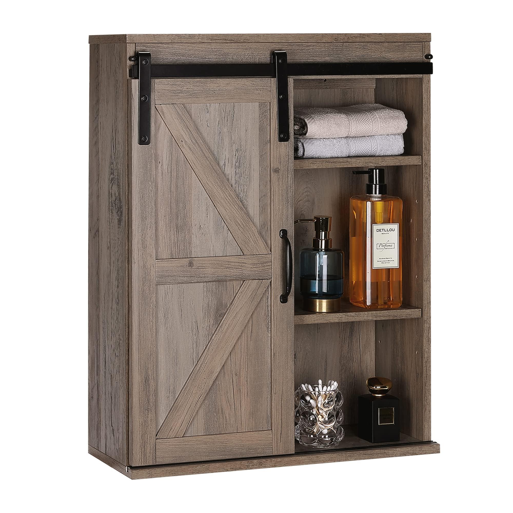 Rustic sliding barn doors ⁢enhance your farmhouse‌ bathrooms country feel