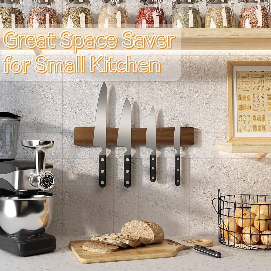 Add a⁣ magnetic knife strip on walls ⁣in your ‍small⁢ kitchen