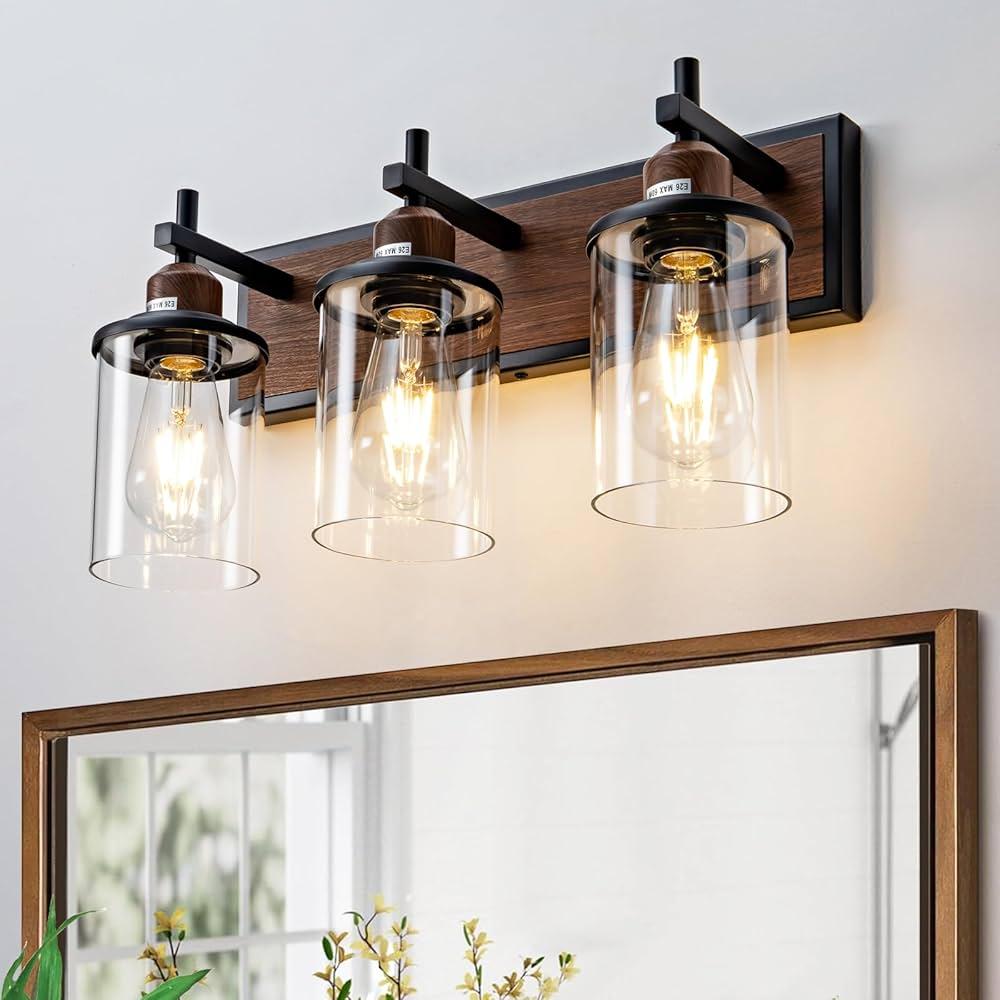 Elegant ‍lighting ⁣fixtures‌ enhance your‌ farmhouse ⁣bathrooms ambiance