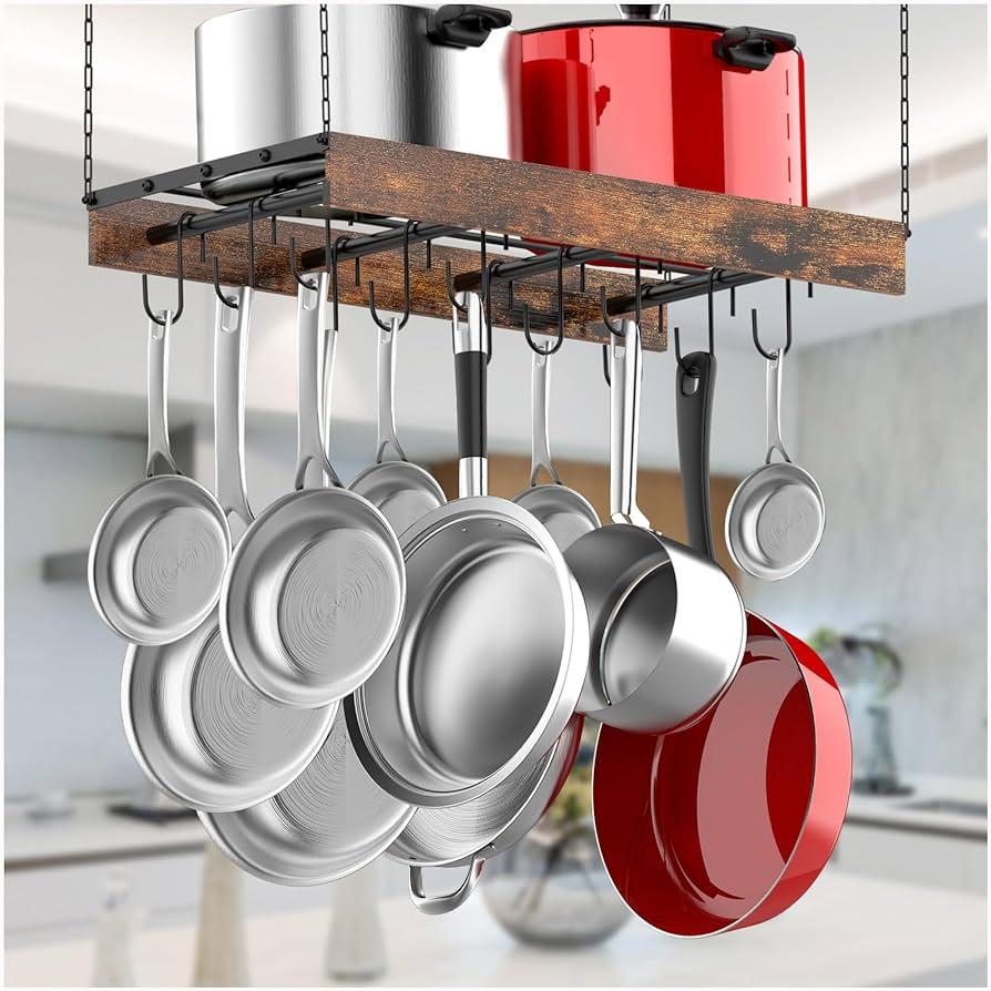 Hang pots and pans ‍from the ceiling ⁢in your small kitchen