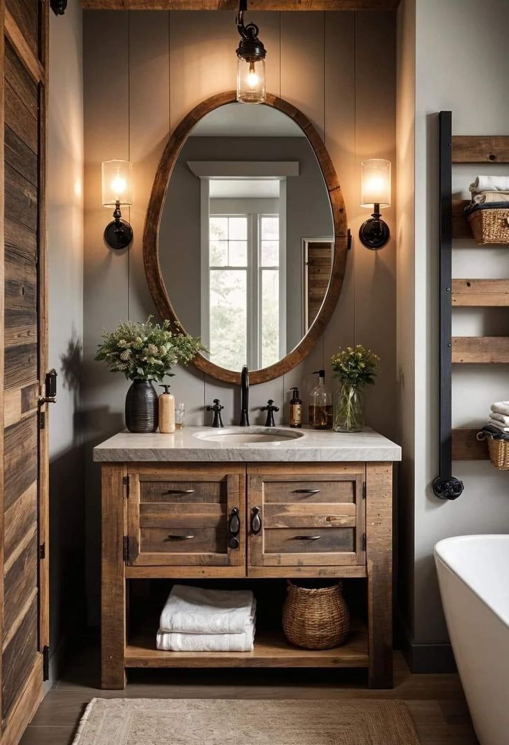 Chic Farmhouse Bathroom Ideas for Rustic Elegance