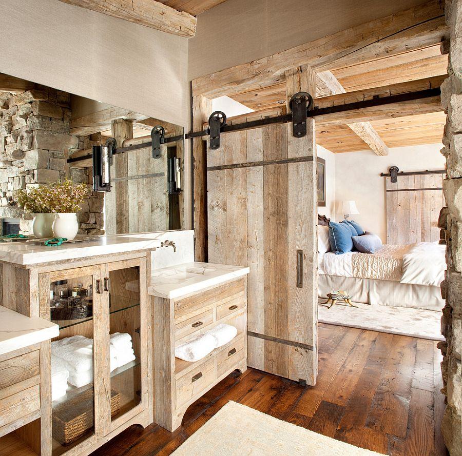 Incorporate a sliding barn door for ⁢farmhouse⁤ bathroom​ privacy