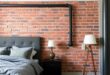 Transform Your Space: Innovative Industrial Loft Bedroom Accent Wall Ideas with Exposed Pipes